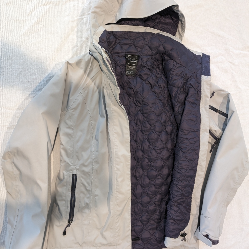Women's The North Face Insulated Jacket size XS white/purple